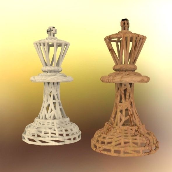 King Chess piece 3D print model_30