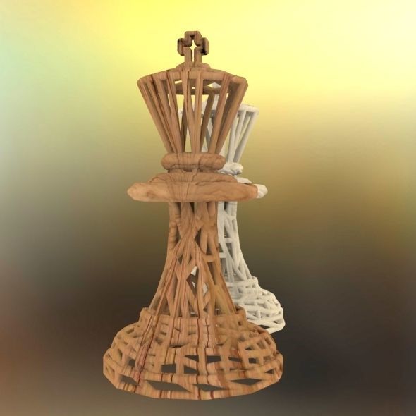King Chess piece 3D print model_28