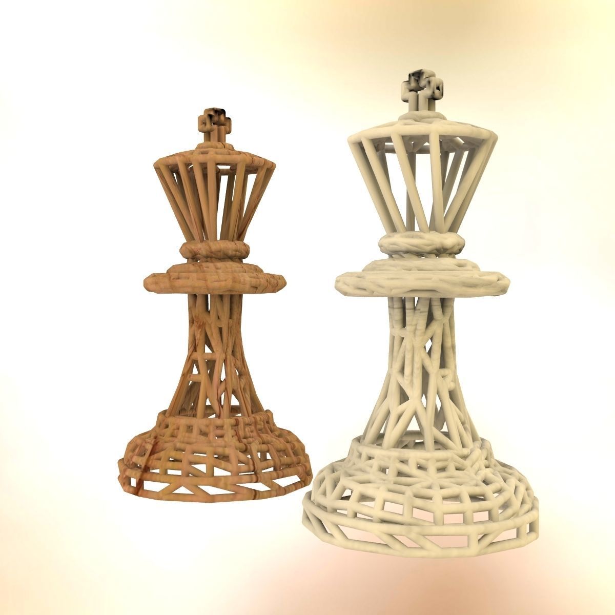 King Chess piece 3D print model_47