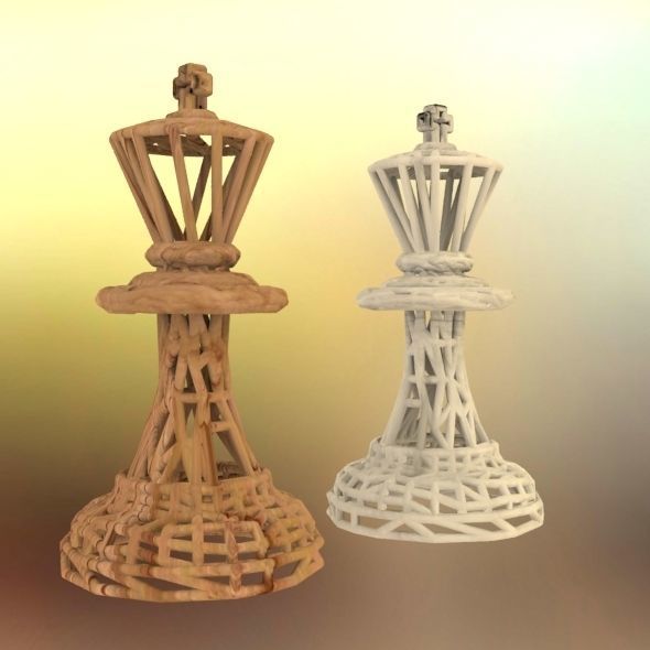 King Chess piece 3D print model_27