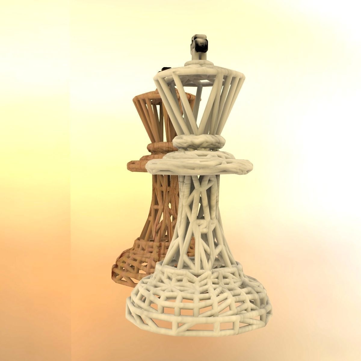 King Chess piece 3D print model_48