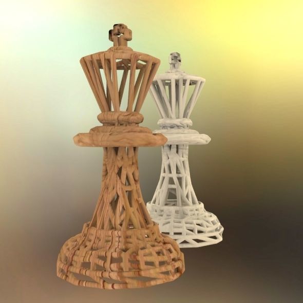 King Chess piece 3D print model_29