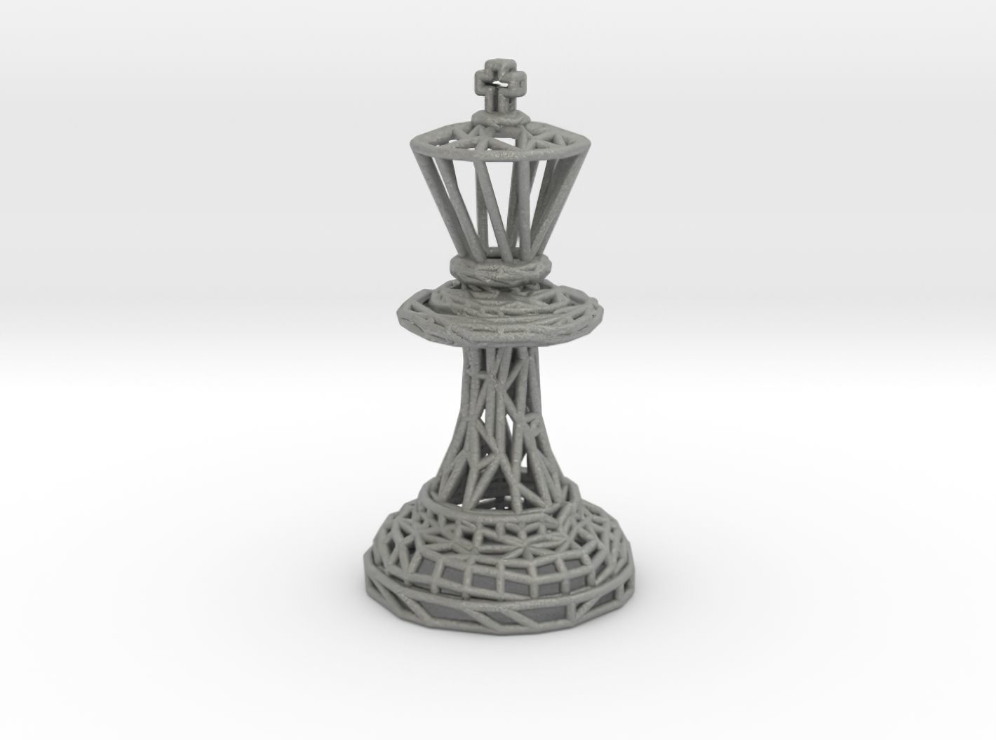King Chess piece 3D print model_22