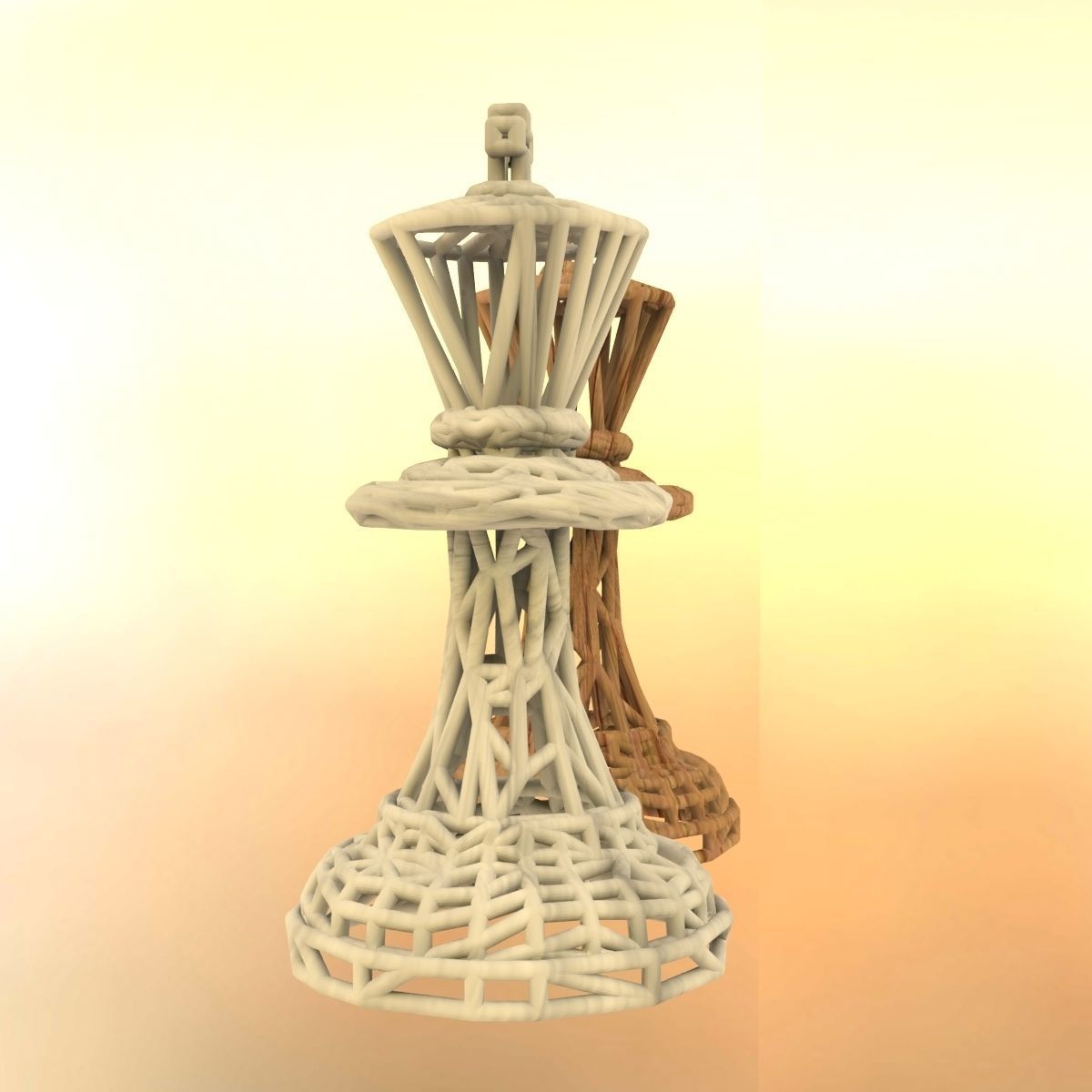 King Chess piece 3D print model_45