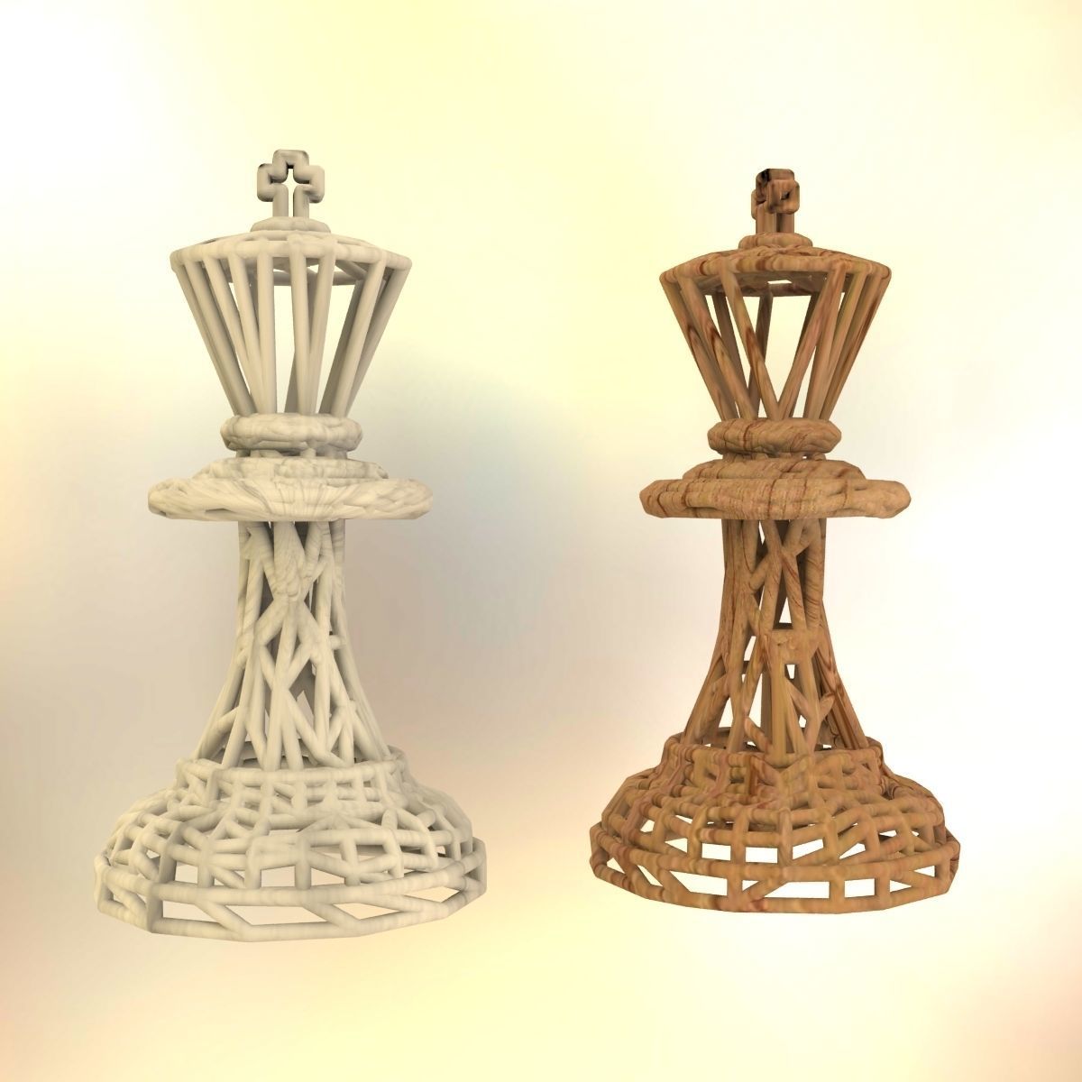 King Chess piece 3D print model_39