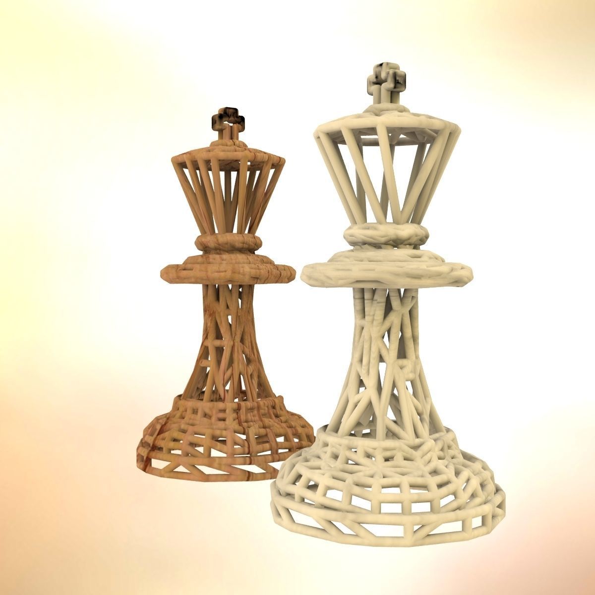 King Chess piece 3D print model_46