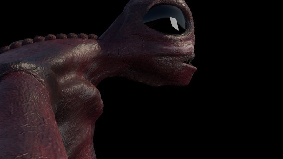 monster alien creature 3D model_3