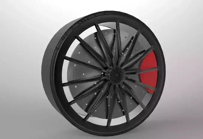 Car tire Free 3D model