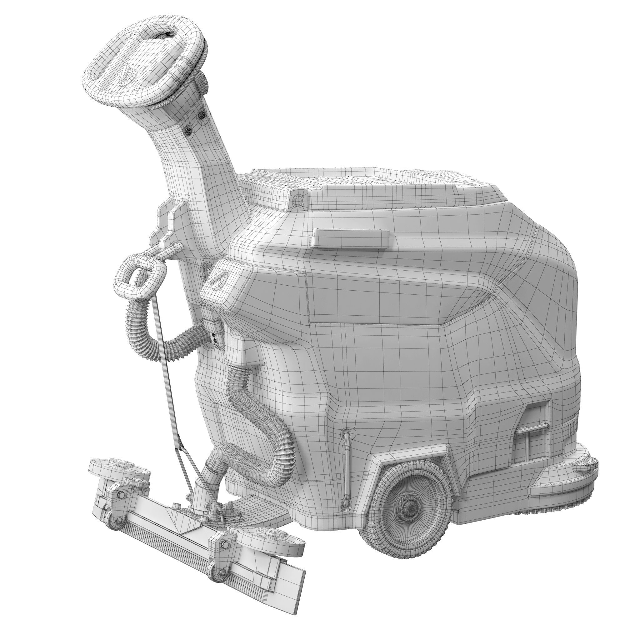 WALK-BEHIND FLOOR SCRUBBER BD 4325 C Bp 3D model_8