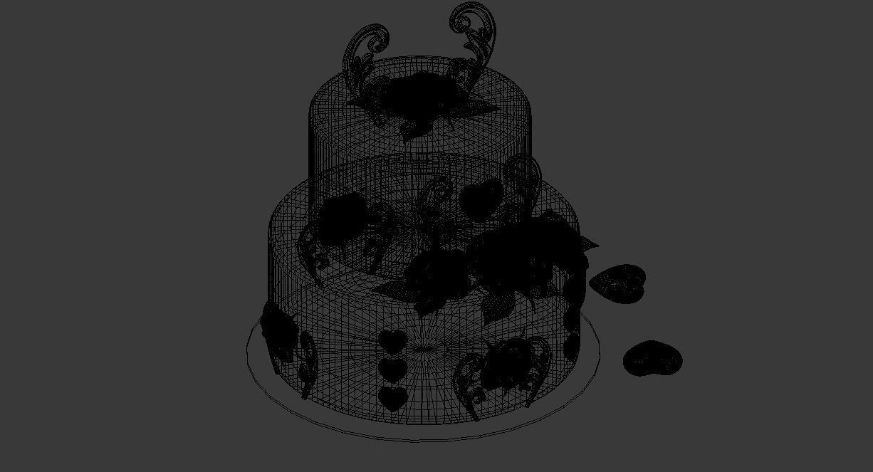 Valentine Cake  3D model_10
