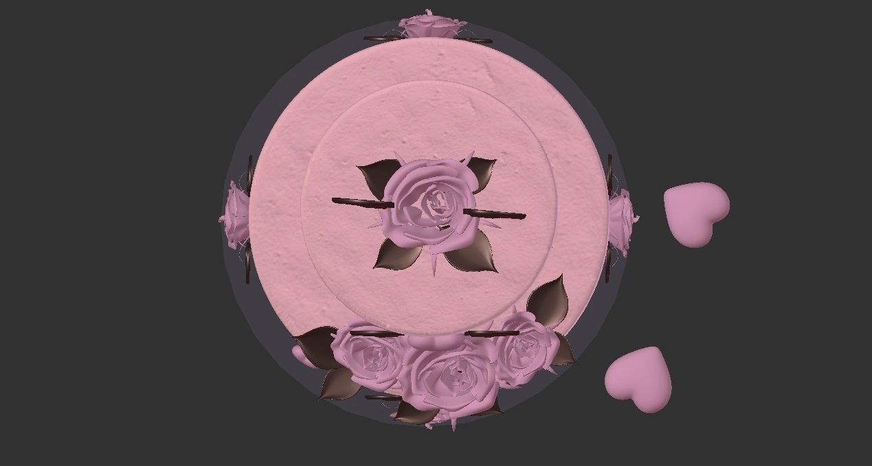 Valentine Cake  3D model_5