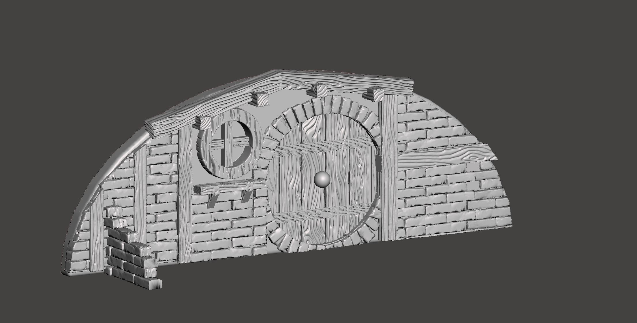 Hobbit House elements 3D print model_5