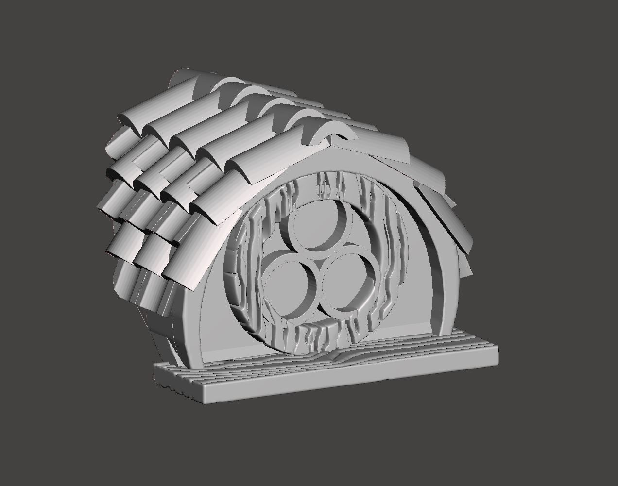 Hobbit House elements 3D print model_3
