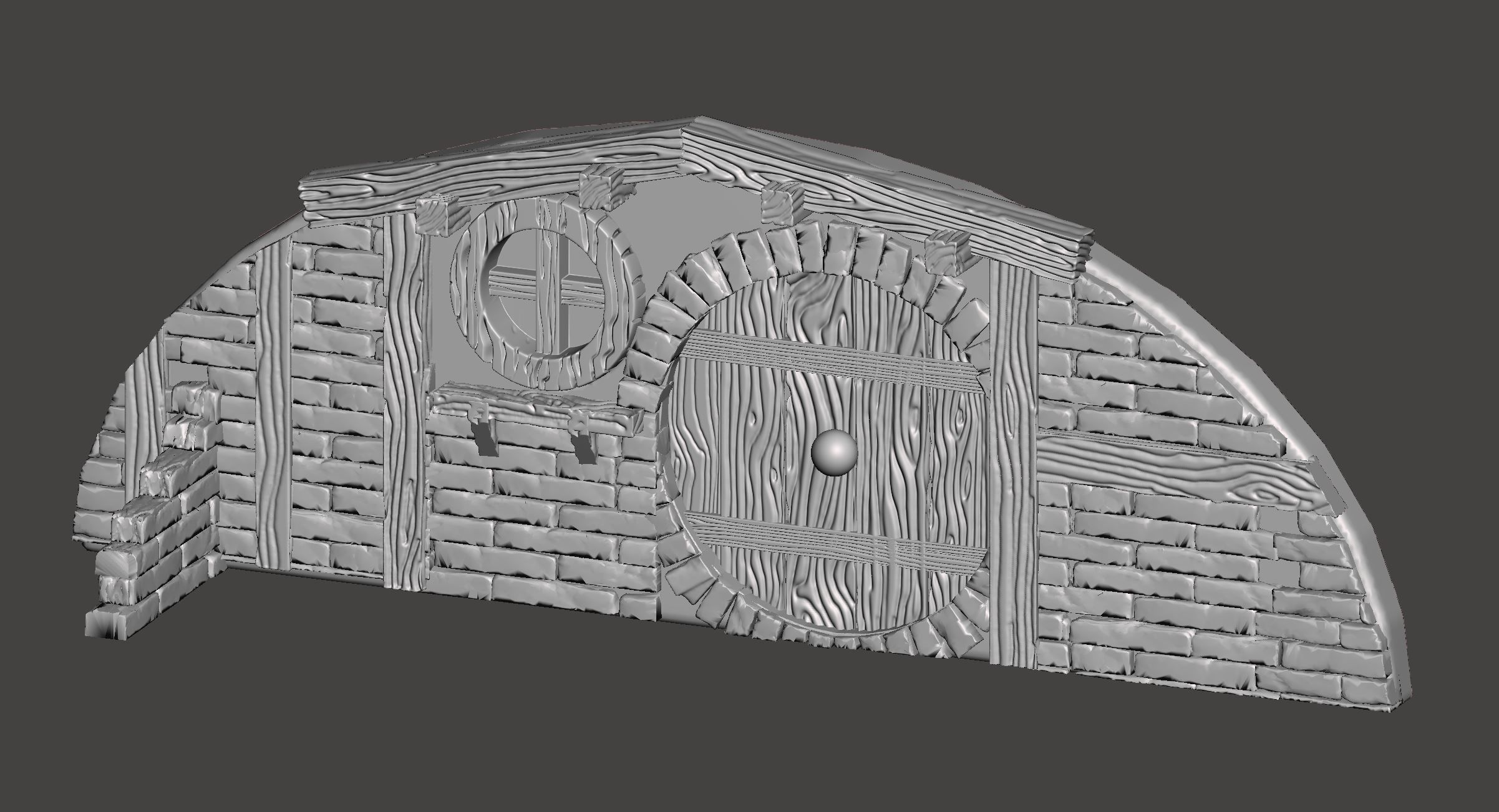 Hobbit House elements 3D print model_6