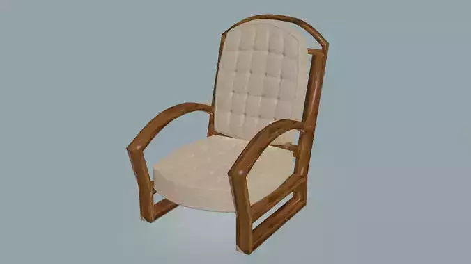 Rounded arms lounge chair