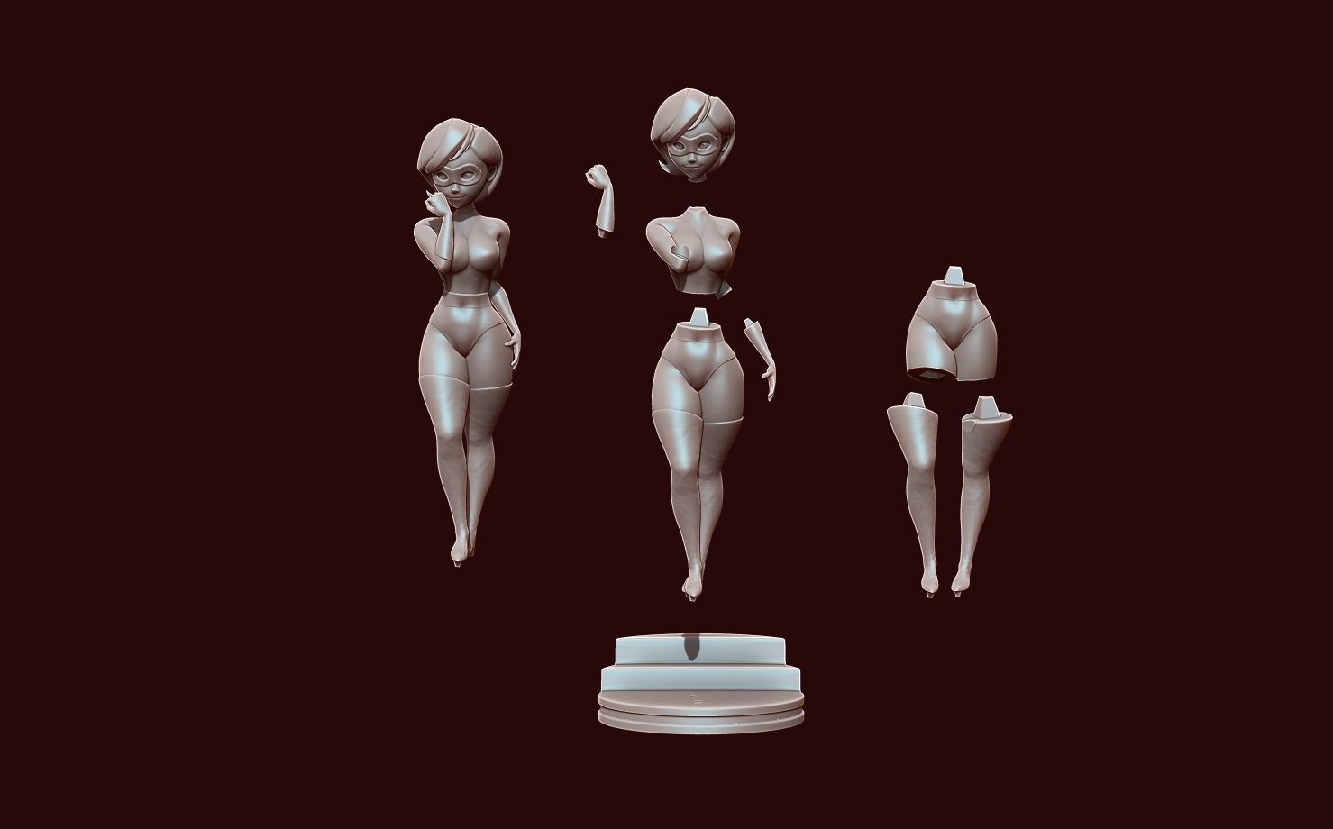 elastigirl - helen parr - the incredibles - 3d print figurine 3D print model_2
