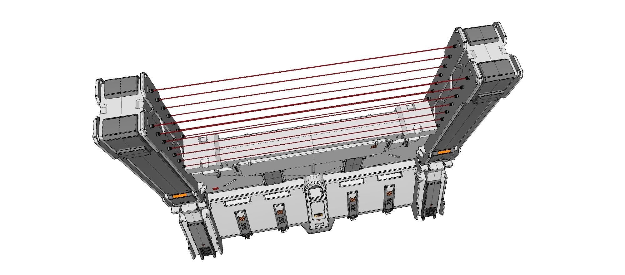 sci-fi Wall 2 3D model_21