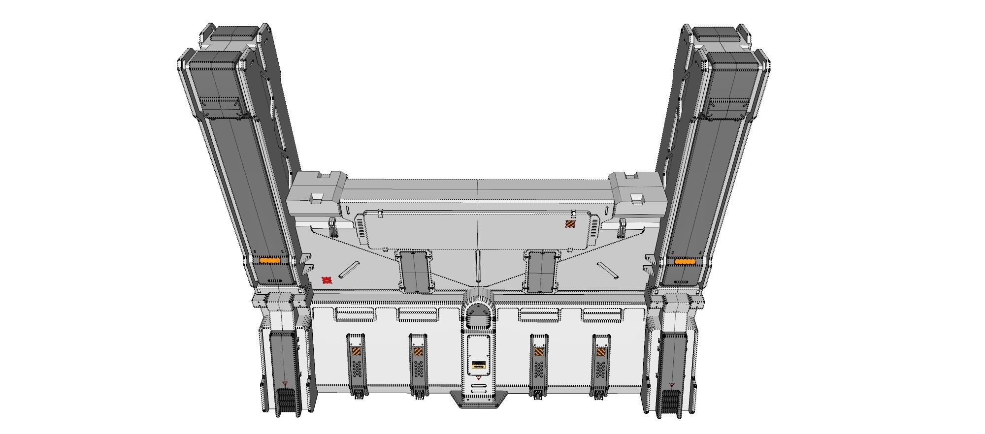 sci-fi Wall 2 3D model_25