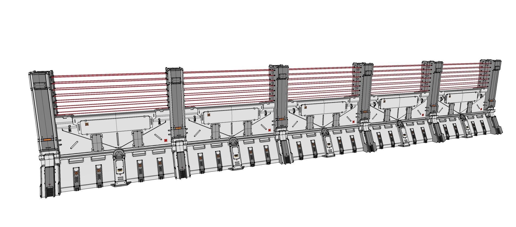 sci-fi Wall 2 3D model_16
