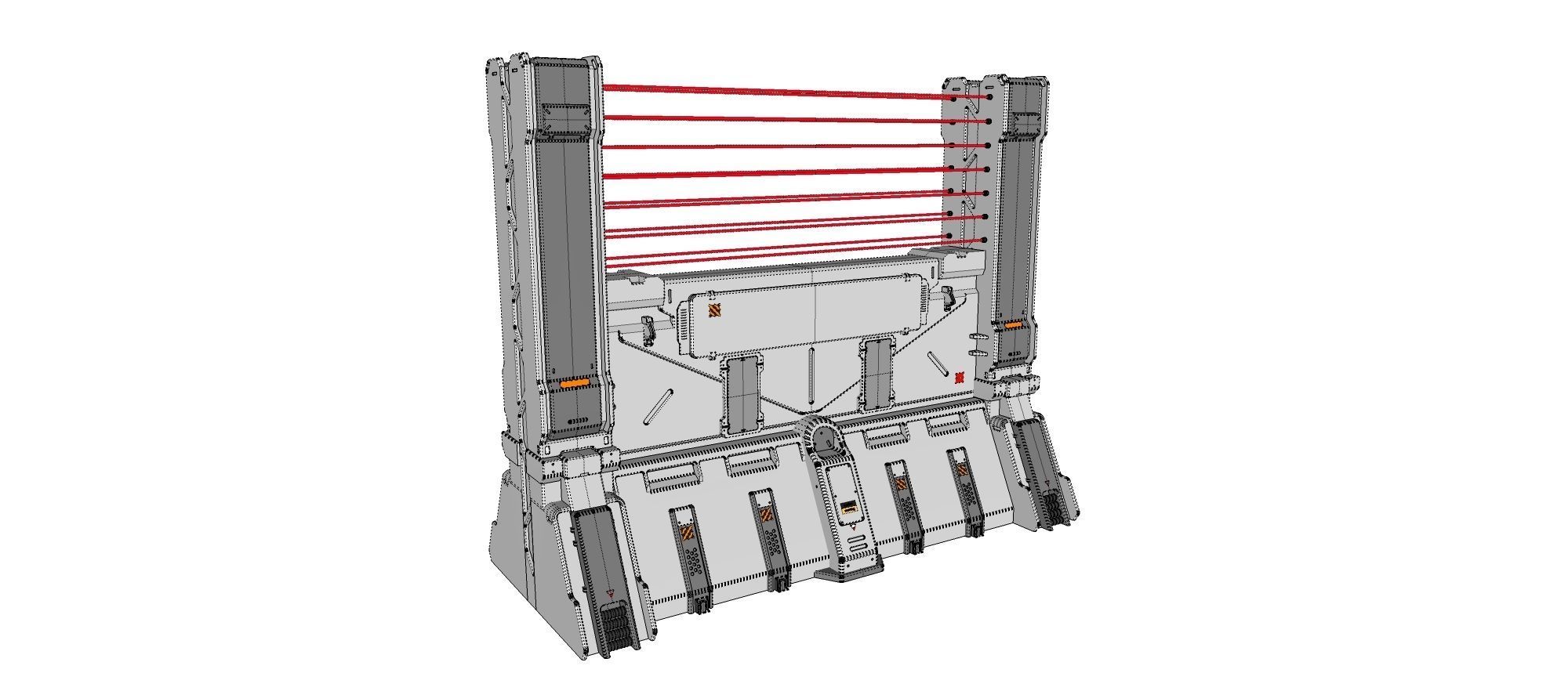 sci-fi Wall 2 3D model_18