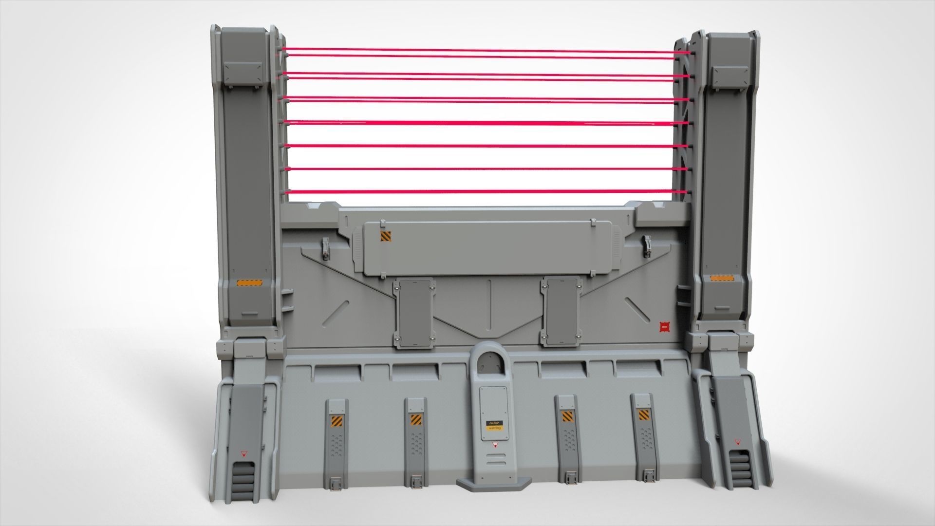 sci-fi Wall 2 3D model_3