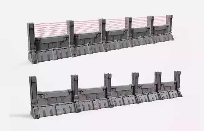 sci-fi Wall 2 3D model