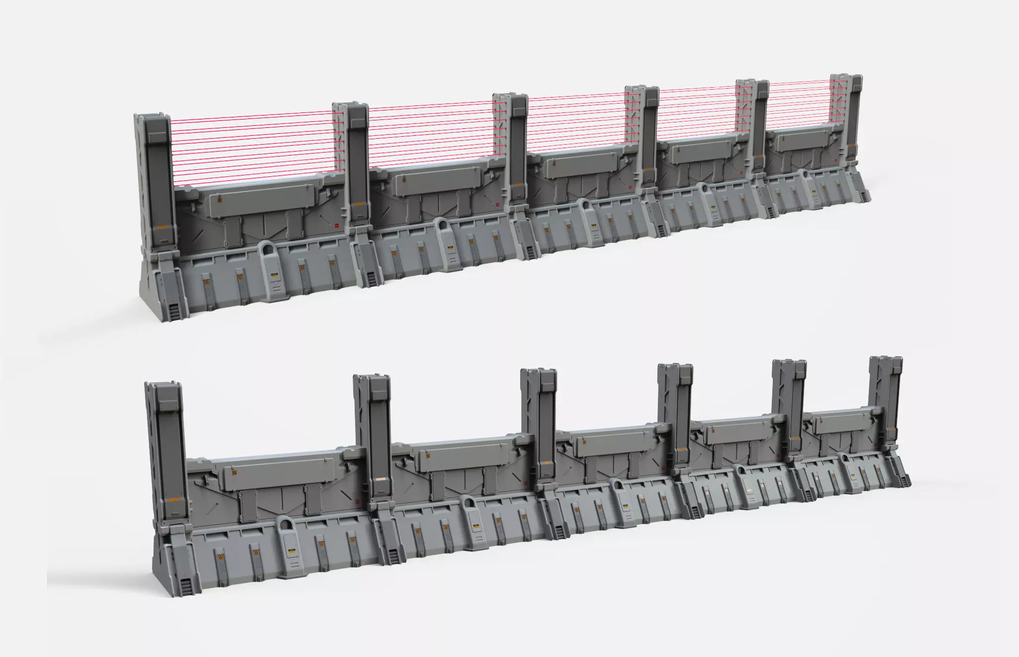 sci-fi Wall 2 3D model_0