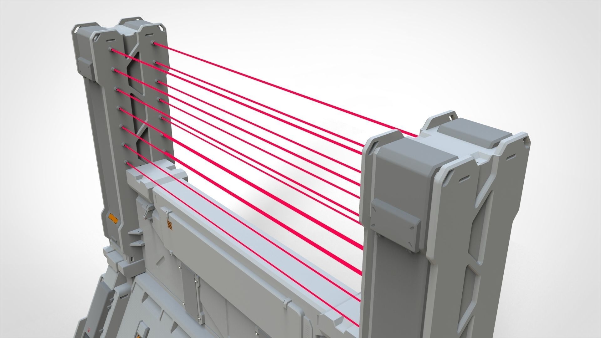 sci-fi Wall 2 3D model_12