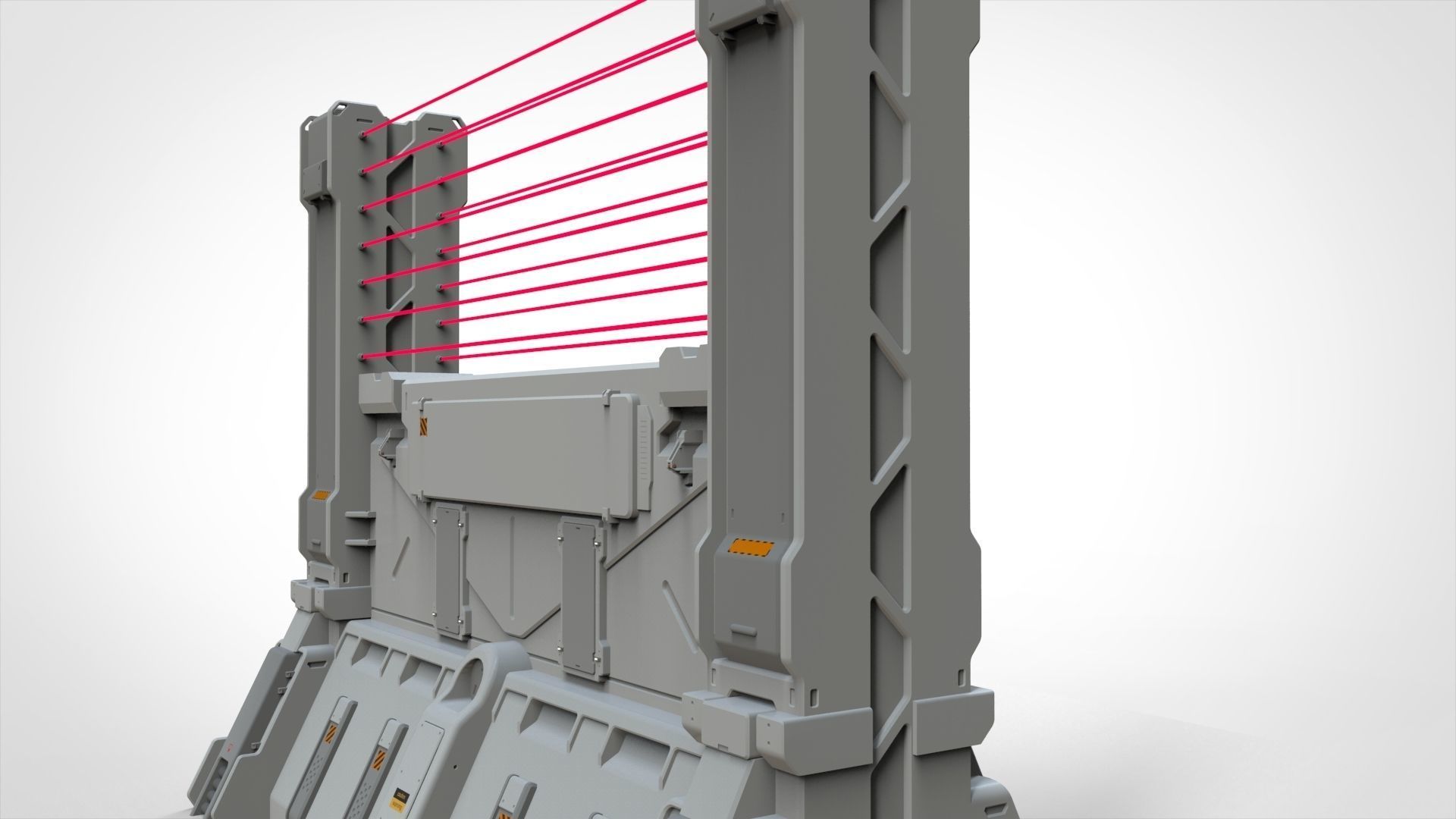 sci-fi Wall 2 3D model_11
