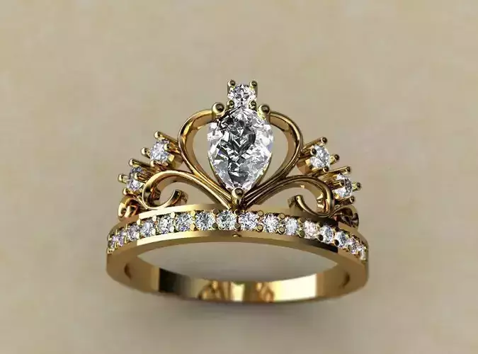 Crown shape ring