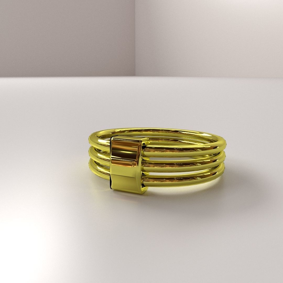 Golden Ring 3D model_2