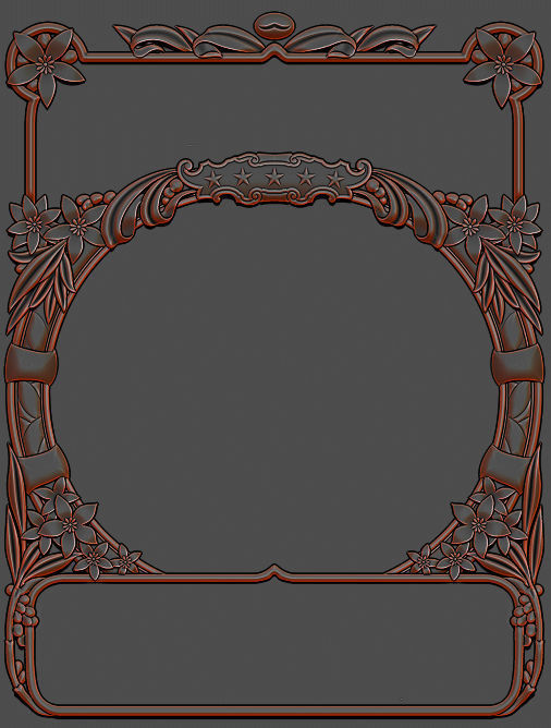 Mirror frame 3d - CNC machine - 3D CNC 3D print model_6