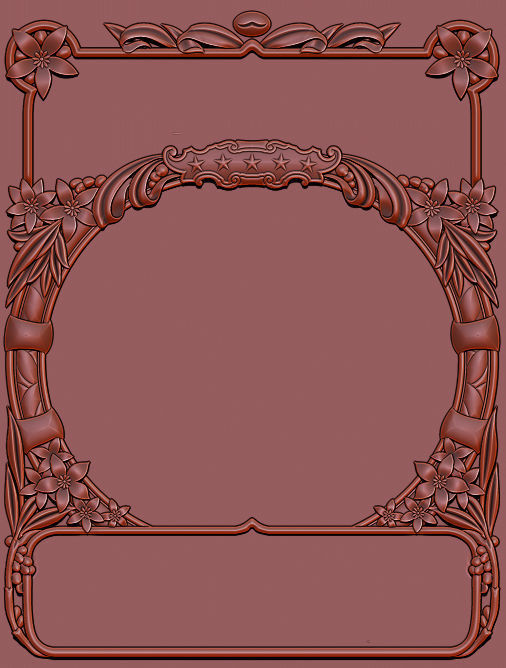 Mirror frame 3d - CNC machine - 3D CNC 3D print model_5