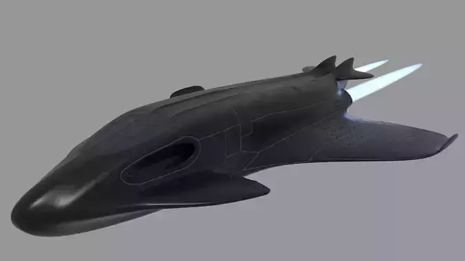 Recon spaceship 3D model