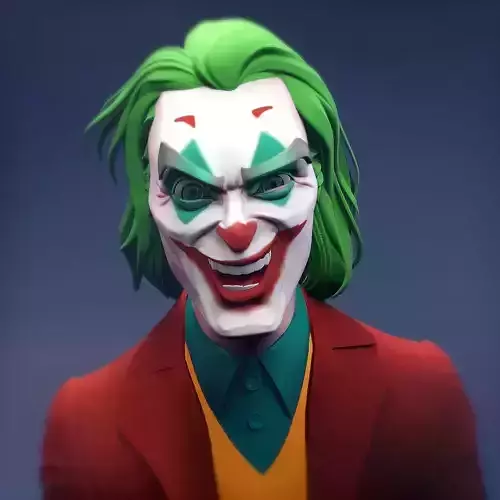 The Joker - Arthur Fleck Fanart Bust for 3D Print 3D print model