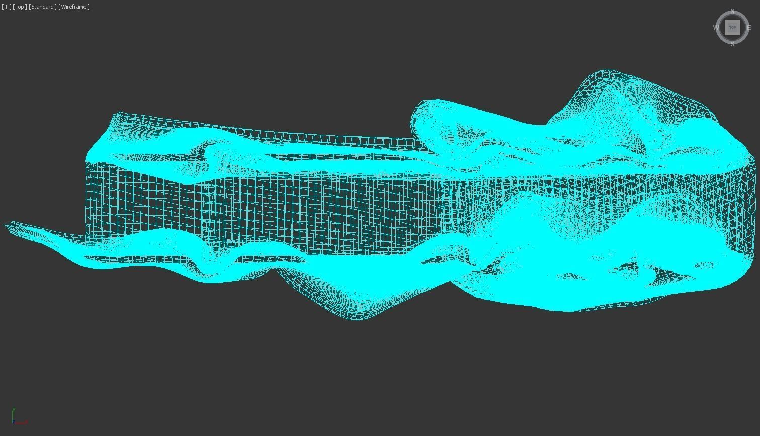 Grey Towel -  3ds Max  3D model_48