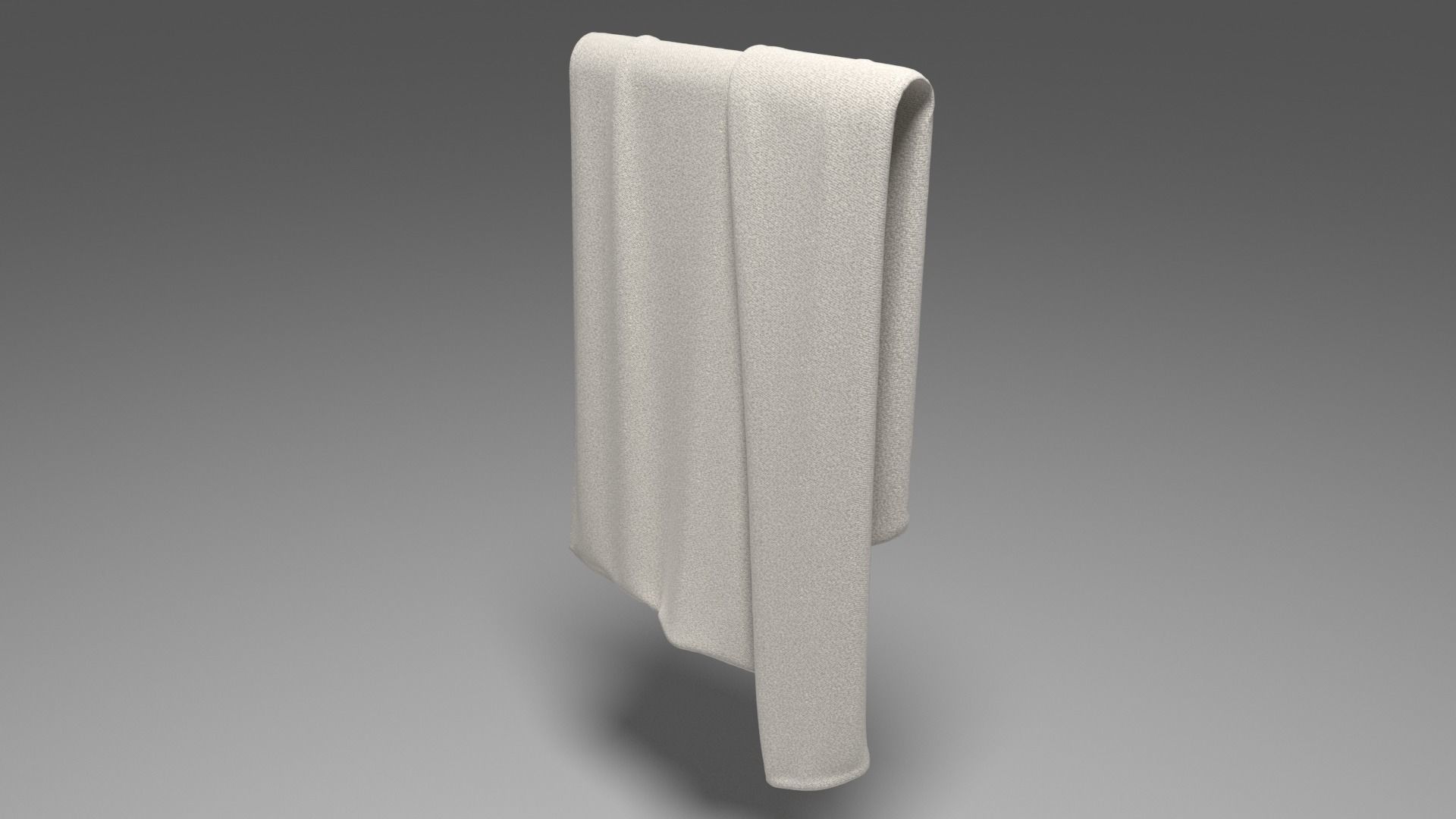 Grey Towel -  3ds Max  3D model_14