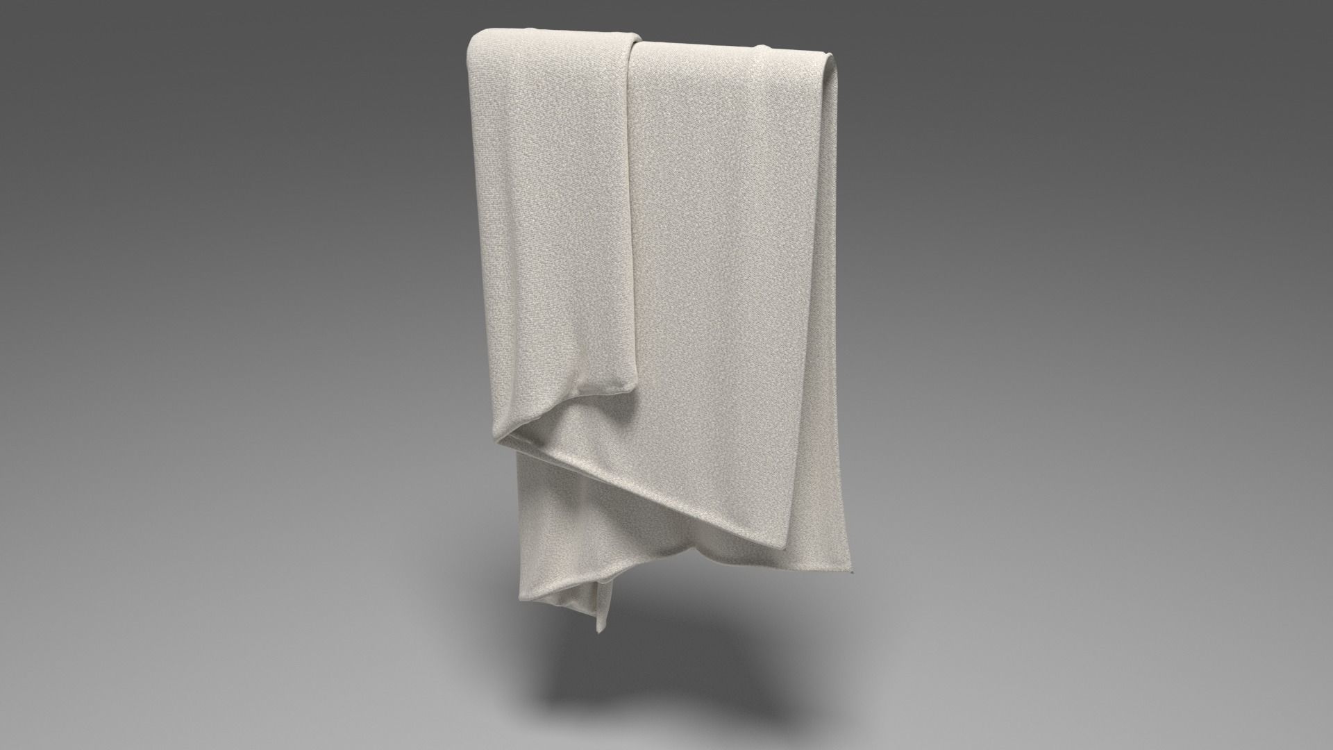 Grey Towel -  3ds Max  3D model_30
