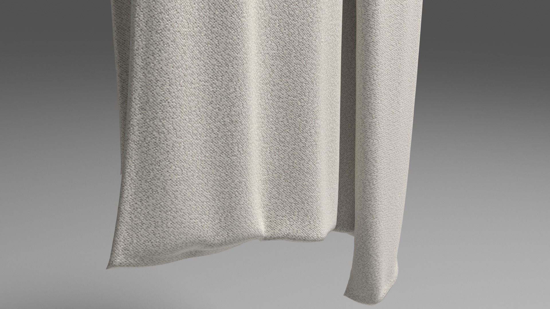 Grey Towel -  3ds Max  3D model_6