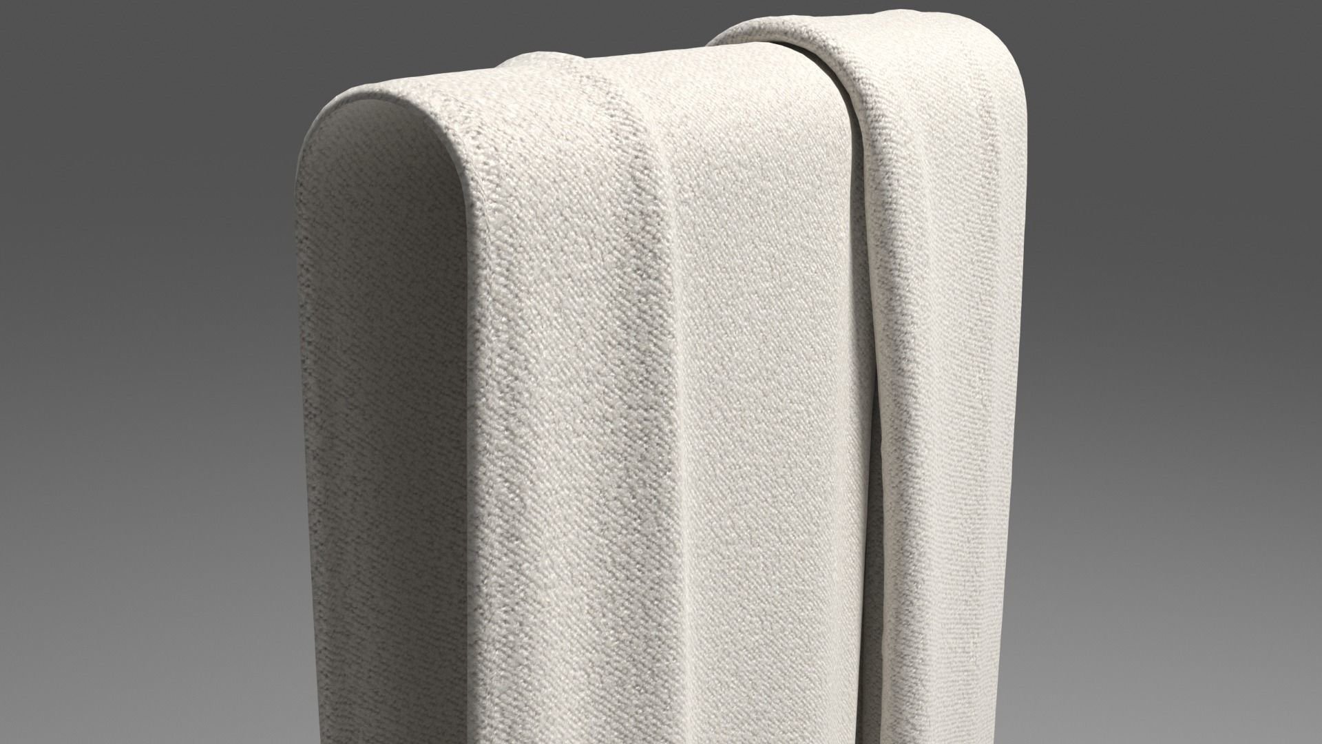 Grey Towel -  3ds Max  3D model_4