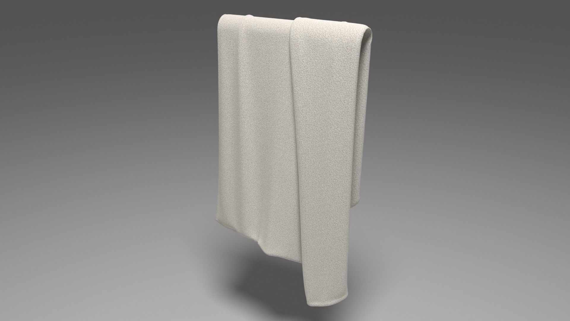 Grey Towel -  3ds Max  3D model_13