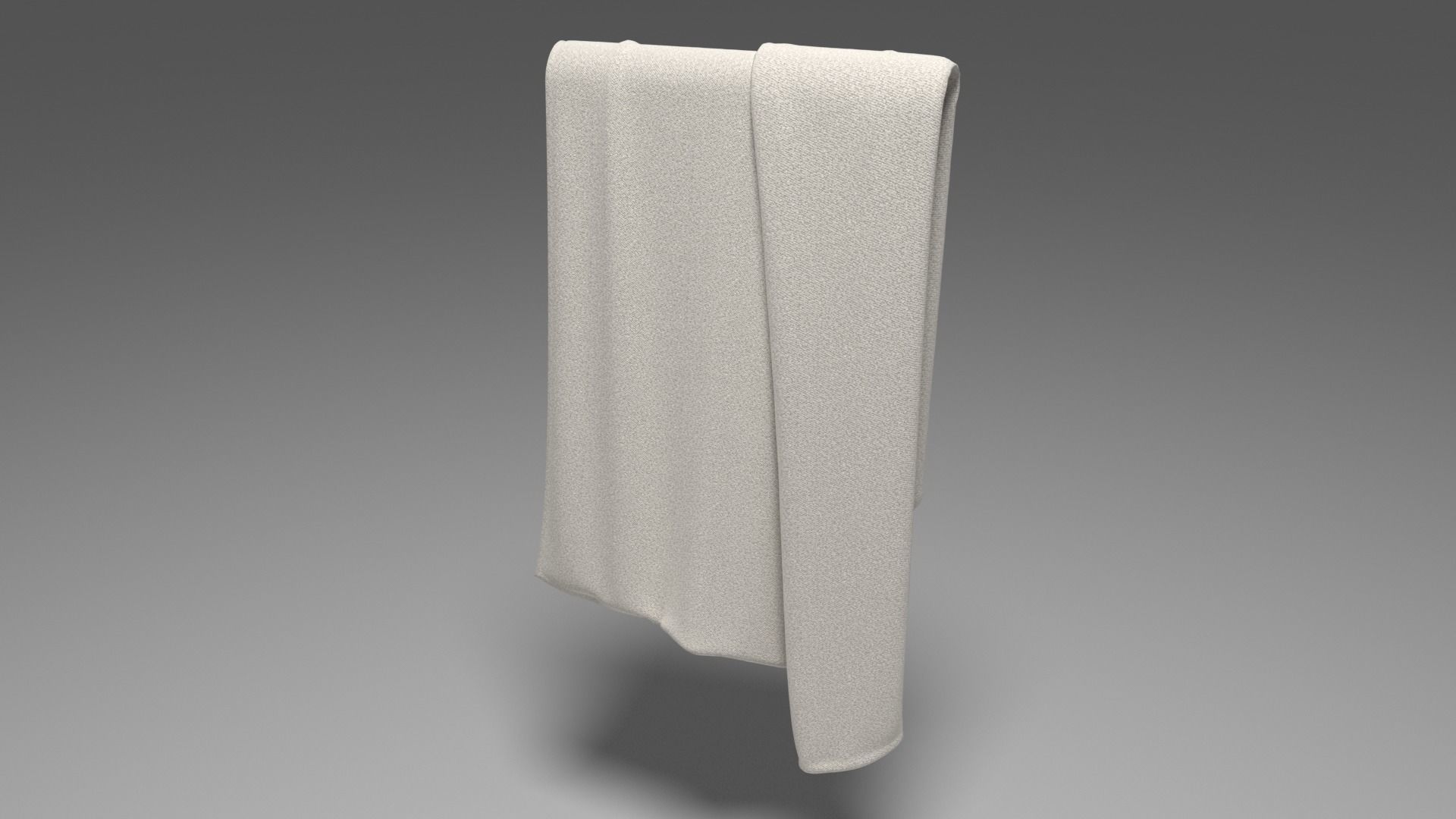 Grey Towel -  3ds Max  3D model_12