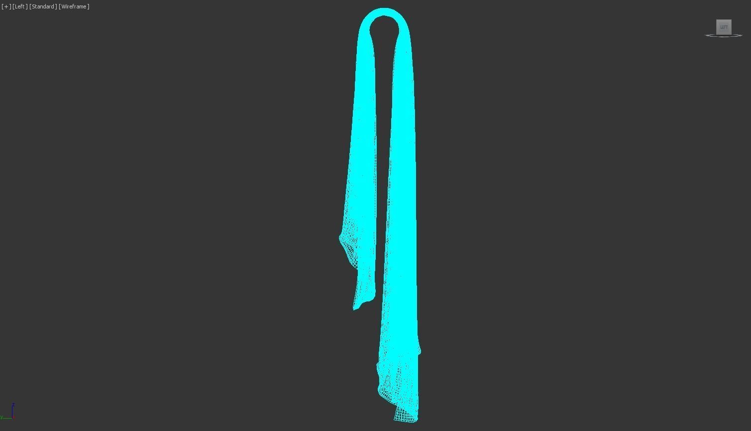 Grey Towel -  3ds Max  3D model_46