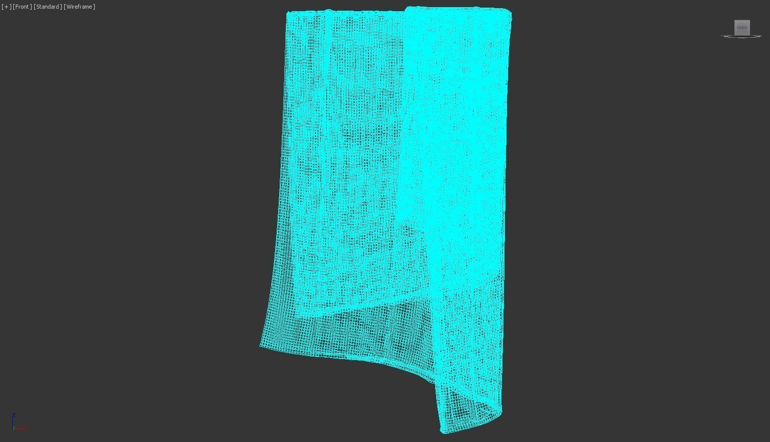 Grey Towel -  3ds Max  3D model_47