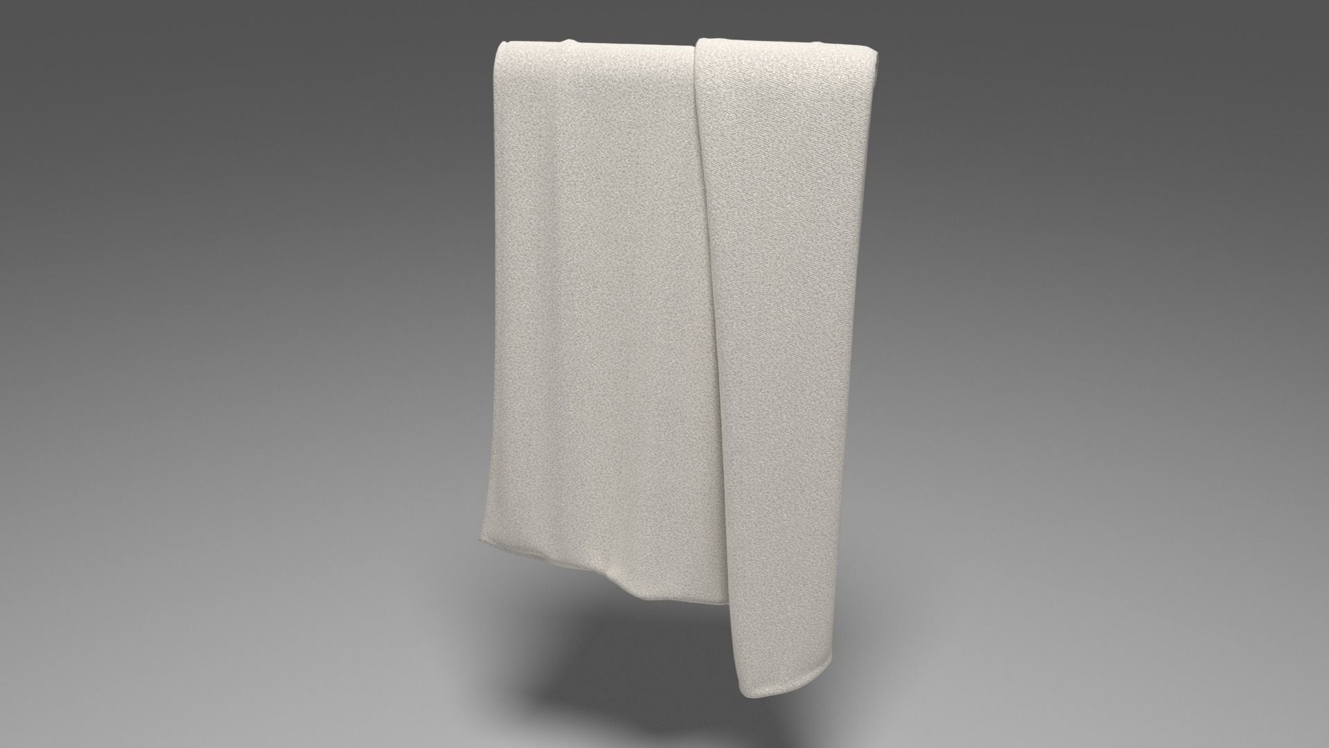 Grey Towel -  3ds Max  3D model_11