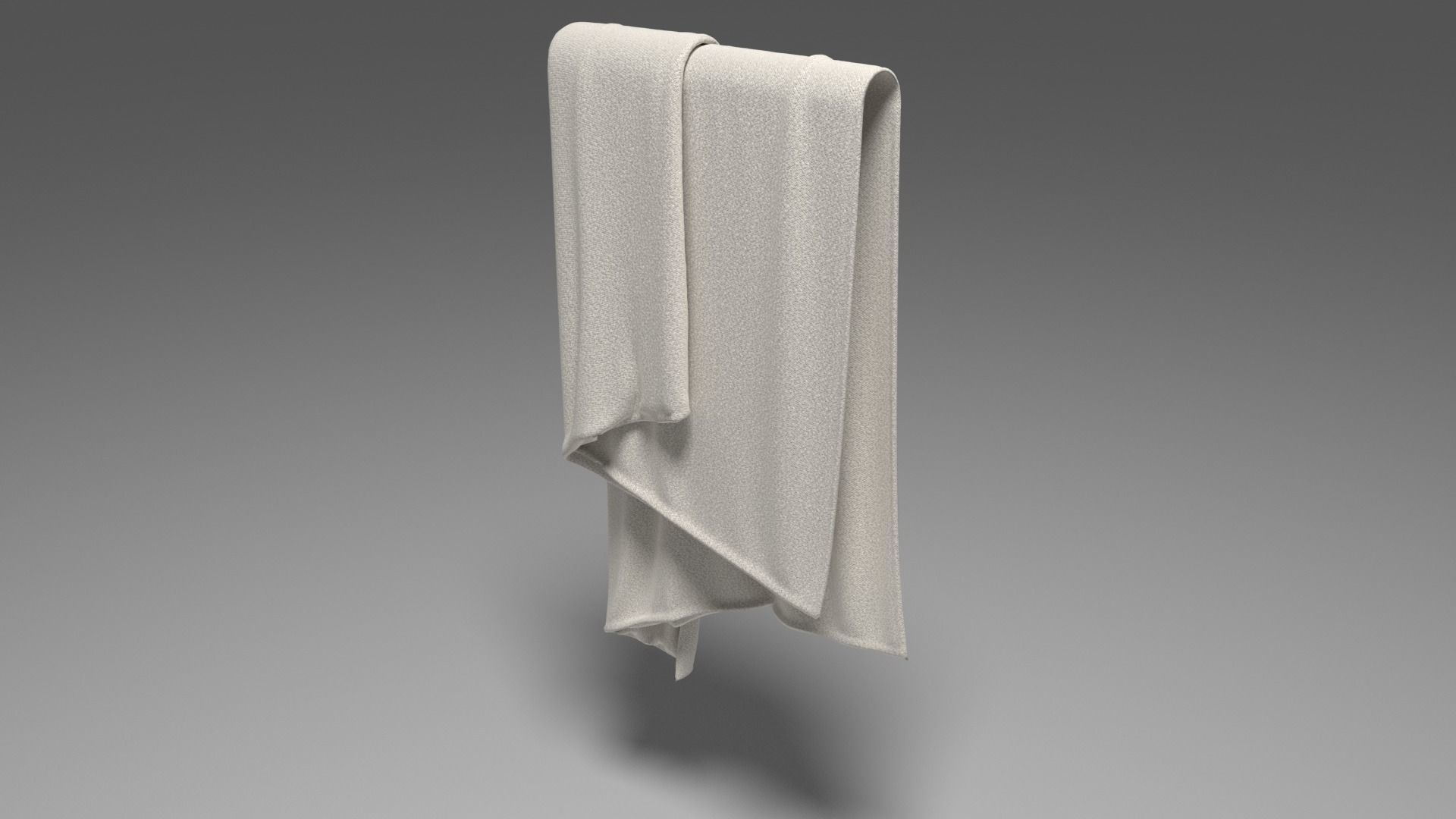 Grey Towel -  3ds Max  3D model_32