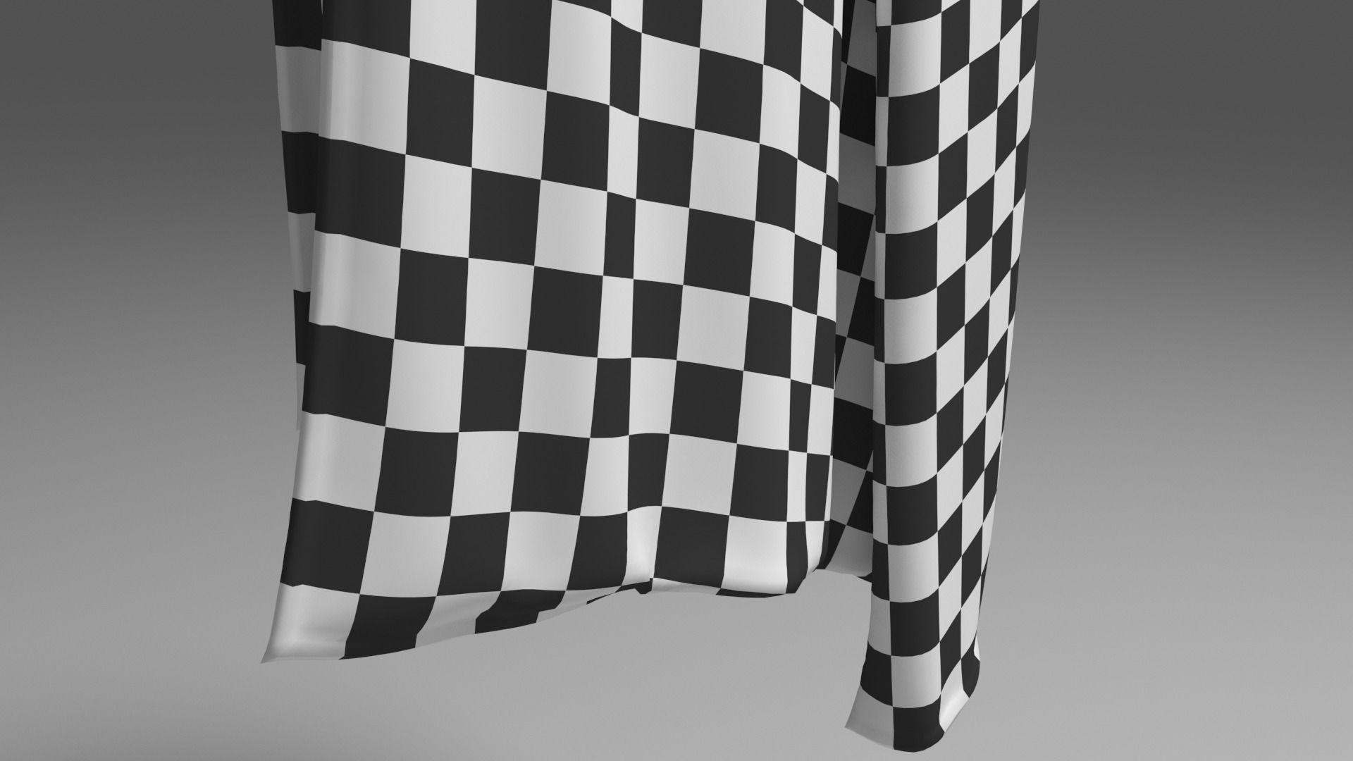 Grey Towel -  3ds Max  3D model_7