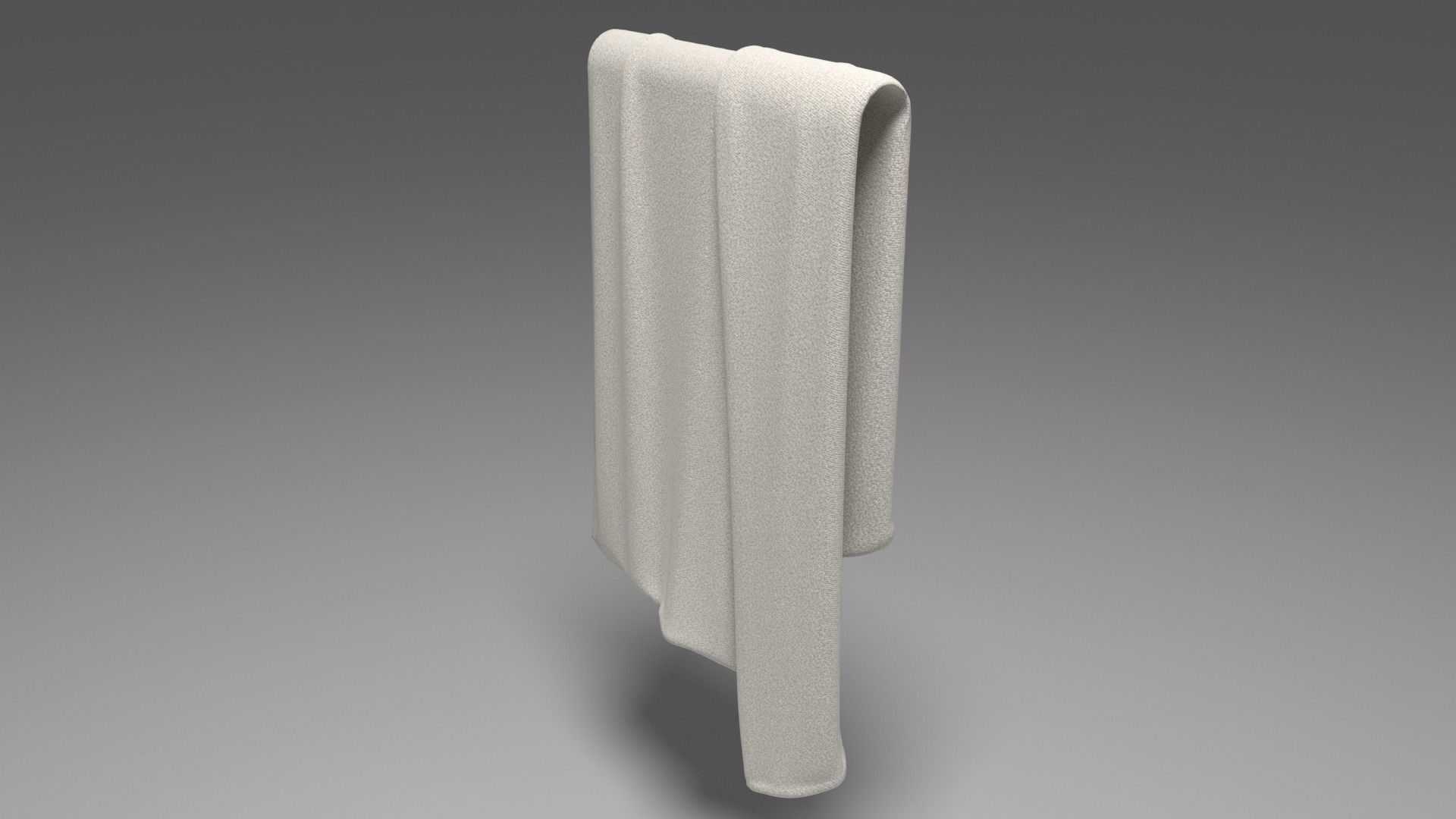 Grey Towel -  3ds Max  3D model_15
