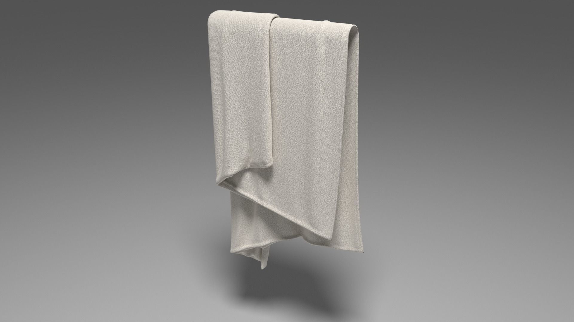 Grey Towel -  3ds Max  3D model_31
