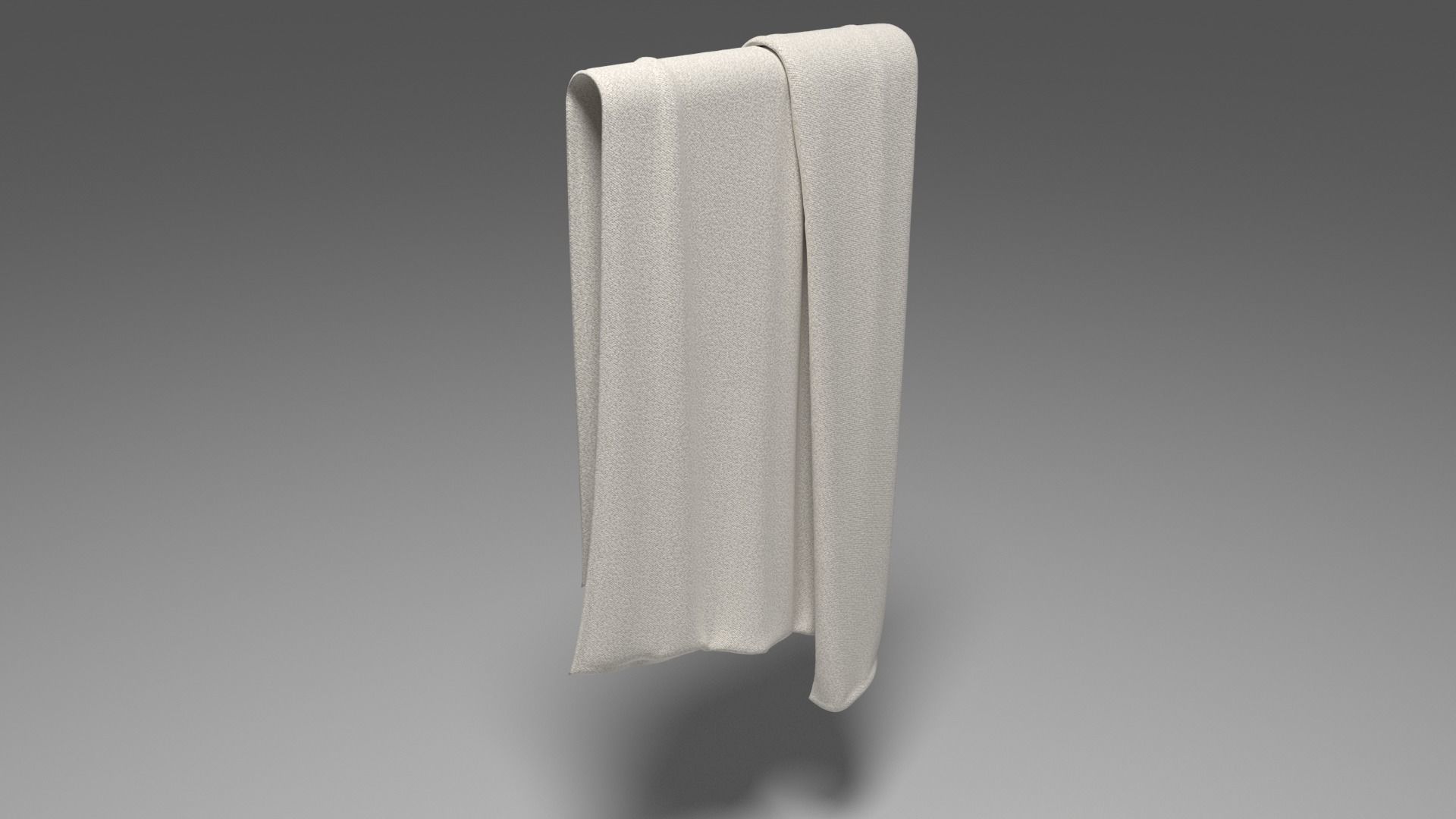 Grey Towel -  3ds Max  3D model_42